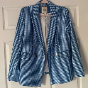 Woman’s Jacket, Size Medium, Blue and White